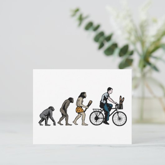 Radfahren Postkarte (Stehend Vorderseite)