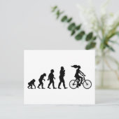 Radfahren Postkarte (Stehend Vorderseite)