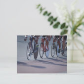 Radfahren Postkarte (Stehend Vorderseite)