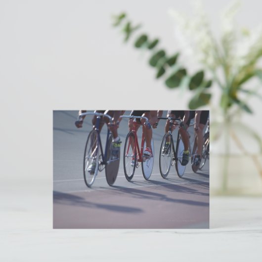 Radfahren Postkarte (Stehend Vorderseite)