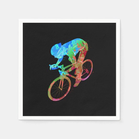 Radfahren Rad Mountainbike Radfahren Geschenk Serviette (Vorderseite)