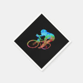 Radfahren Rad Mountainbike Radfahren Geschenk Serviette (Ecke)