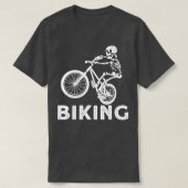 Radfahren Rad Rafting Biking Skelett Ristorante da T-Shirt (Design vorne)