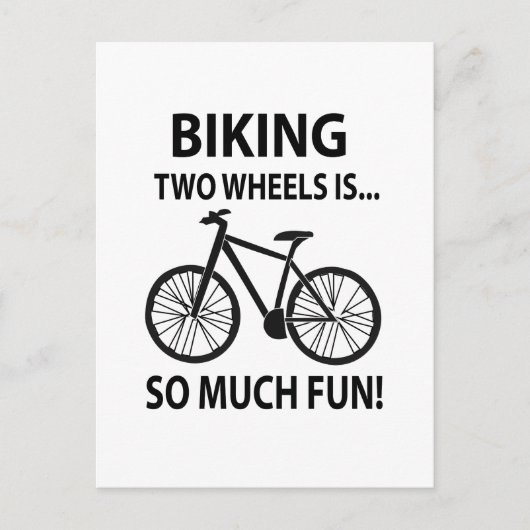 Radfahren Radfahren Radfahren Radfahren Postkarte (Vorderseite)