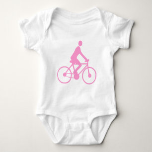 Radfahren - Rosa Baby Strampler