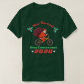Radfahren Santa 2020 Weihnachten Weihnachten Weihn T-Shirt (Design vorne)