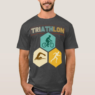 Radfahren Schwimmen Laufen Triathlon T-Shirt