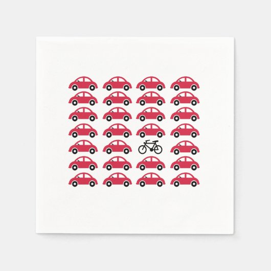 Radfahren Serviette (Vorderseite)