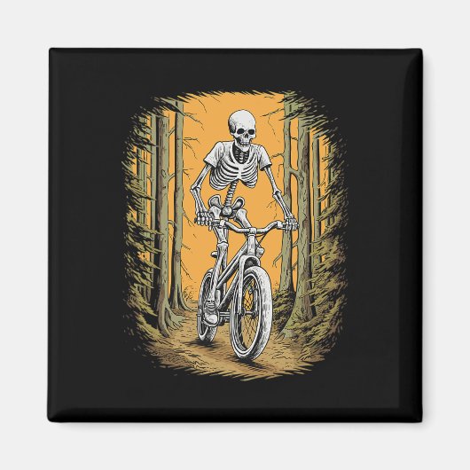 Radfahren Skeleton Mountain Bike Rad Skeleton Magnet (Vorne)