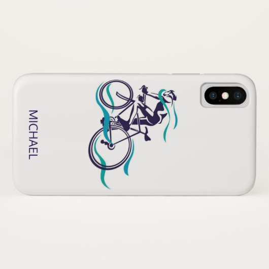 Radfahren | Sport Case-Mate iPhone Hülle (Rückseite (Horizontal))