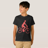 Radfahren - tropisches Rosa T-Shirt (Vorne ganz)