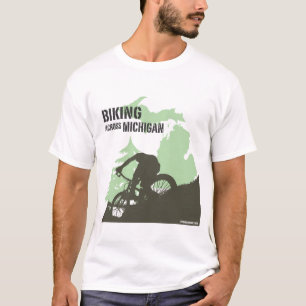 Radfahren über Michigan T-Shirt