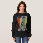 Radfahren und Radeln 100 Sweatshirt (Vorne ganz)