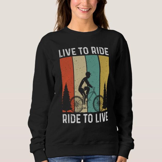 Radfahren und Radeln 100 Sweatshirt (Vorderseite)