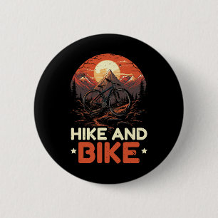 Radfahren und Wandern Trekking Bergsteigen Wandere Button