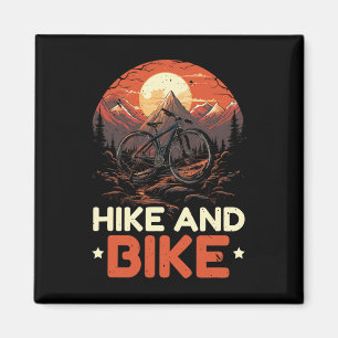 Radfahren und Wandern Trekking Bergsteigen Wandere Magnet