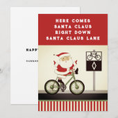 Radfahren Urlaub Weihnachtskarten (Vorne/Hinten)
