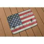 Radfahren, US Flagge Badematte