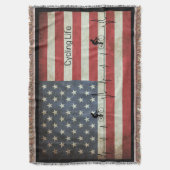 Radfahren, US Flagge Decke (Vorderseite Vertikal)