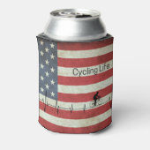 Radfahren, US Flagge Dosenkühler (Kanne Rückseite)