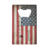 Radfahren, US Flagge Geldbeutel Flaschenöffner (Rückseite)