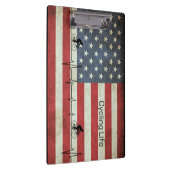 Radfahren, US Flagge Klemmbrett (Rechts)