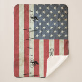 Radfahren, US Flagge Sherpadecke (Vorderseite)