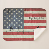 Radfahren, US Flagge Sherpadecke (Vorderseite (Horizontal))