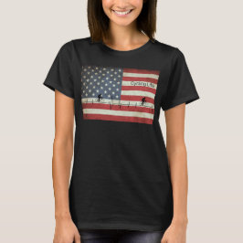 Radfahren, US Flagge T-Shirt