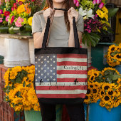 Radfahren, US Flagge Tasche