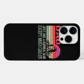 Radfahren Vater Radfahrrad iPhone Hülle (Rückseite (Horizontal))