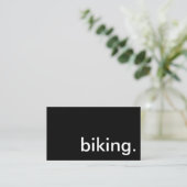 Radfahren. Visitenkarte (Stehend Vorderseite)