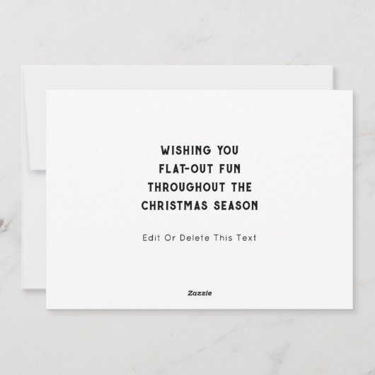 Radfahren von Weihnachtskarten Feiertagskarte (Rückseite)