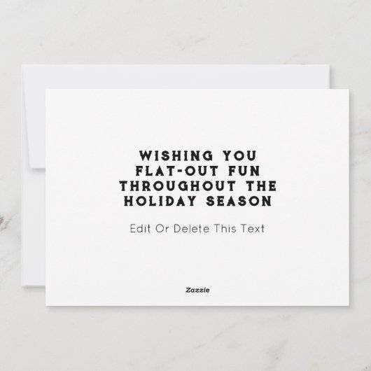 Radfahren von Weihnachtskarten Feiertagskarte (Rückseite)