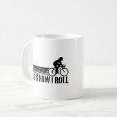 Radfahren (weiblich) kaffeetasse (Vorderseite Links)