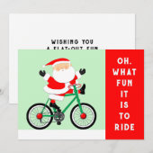 Radfahren Weihnachten (Vorne/Hinten)