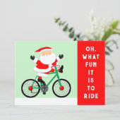 Radfahren Weihnachten (Stehend Vorderseite)