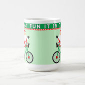 Radfahren Weihnachten Kaffeetasse (Mittel)