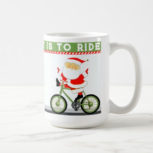 Radfahren Weihnachten Kaffeetasse (Rechts)