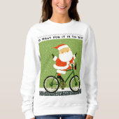 Radfahren Weihnachts-Radurlaub Sweatshirt (Vorderseite)