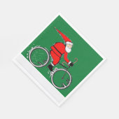 Radfahren Weihnachtsfeier Serviette (Ecke)