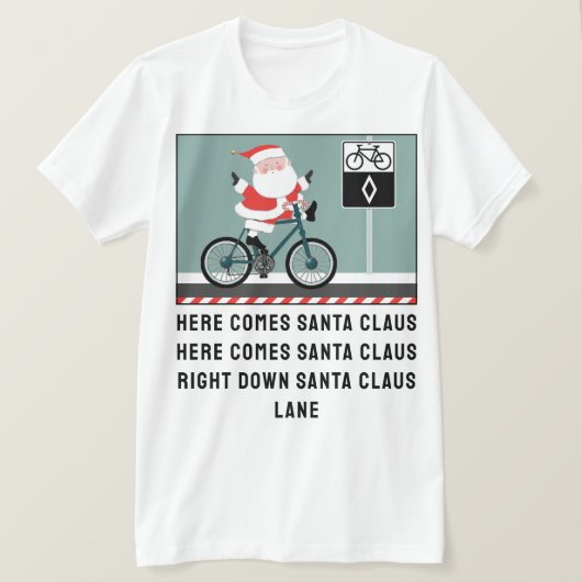 Radfahren - Weihnachtsfest T - Shirt (Design vorne)