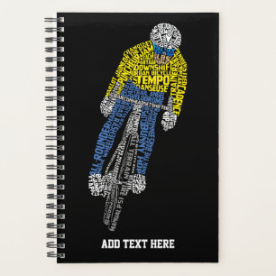 Radfahren Word Art Bicycle Planer