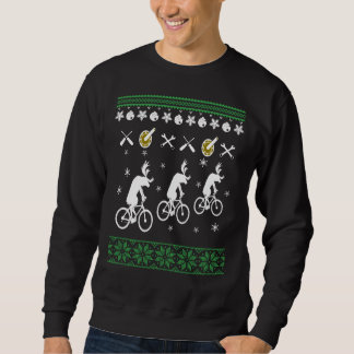 Radfahren zu Weihnachten Sweatshirt