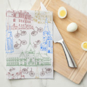 Radfahrenaarhus, Geschirrtuch (Viertel Falte)