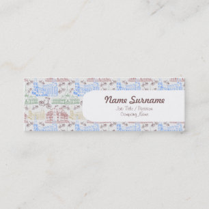 Radfahrenaarhus, Visitenkarteschablone Mini Visitenkarte