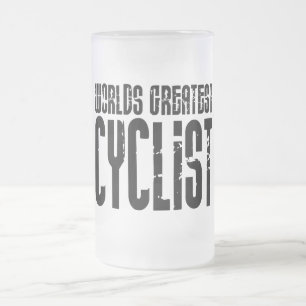 Radfahrenc$radfahren u. Radfahrer-weltbester Mattglas Bierglas