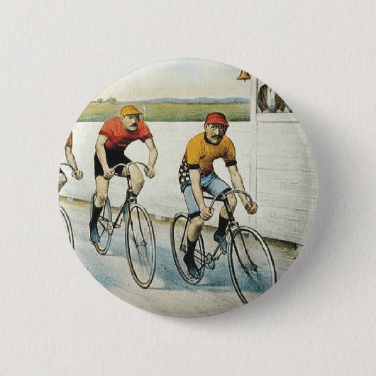 Radfahrende alte Spitzenschule Button (Vorderseite)
