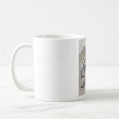 Radfahrende Katzen Kaffeetasse (Links)