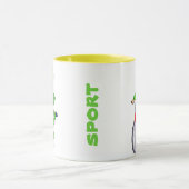 radfahrende Mädchen Tasse (Zentrum)